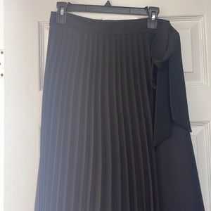 Pleated Wrap Skirt